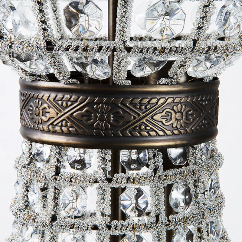 Afralia™ Vintage Crystal Chandelier: Elegant Empire Design for Luxe Living Spaces