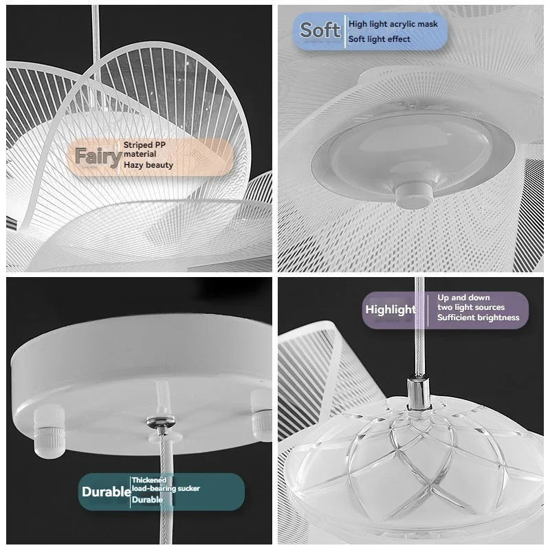 Afralia™ White LED Crystal Chandelier | Modern Italian Design Suspension Ceiling Light