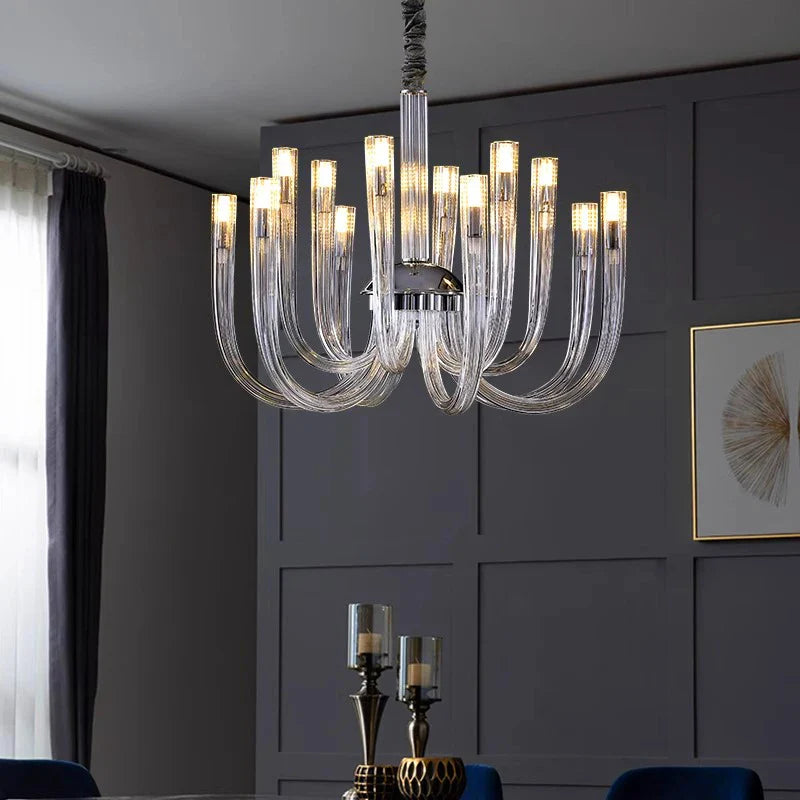 Afralia™ LED Pendant Chandelier for Stylish Indoor Room Lighting