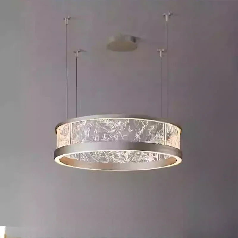 Afralia™ Luxe Ring Chandelier LED Pendant Lights for Modern Minimalist Home Decor