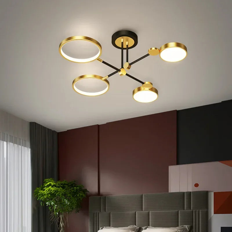 Afralia™ Modern LED Ceiling Chandelier - Luxury Aluminum Ceiling Lights