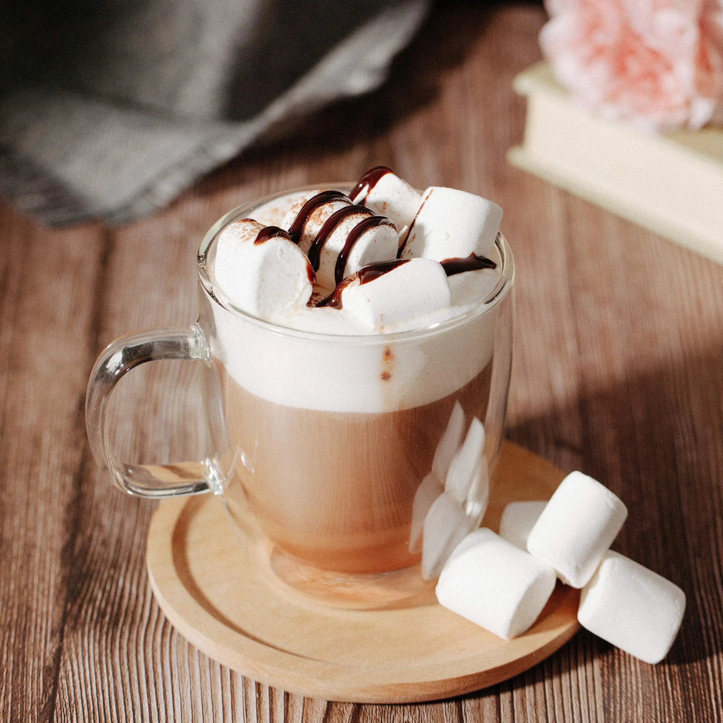 Afralia™ Double Wall Glass Coffee Cup 250/350ml Heat Resistant Latte Milk Lemon Juice