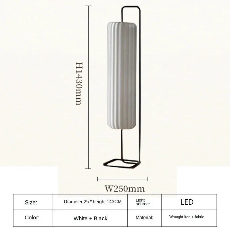 Afralia™ Japanese Style LED Floor Lamp for Living Room Bedroom Tea House