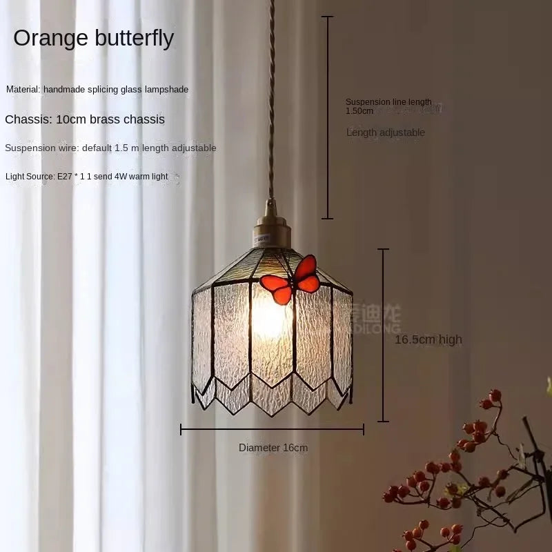 Afralia™ Butterfly Chandelier: French Retro Nostalgic Lighting for Bedroom, Restaurant, Bar, Foyer