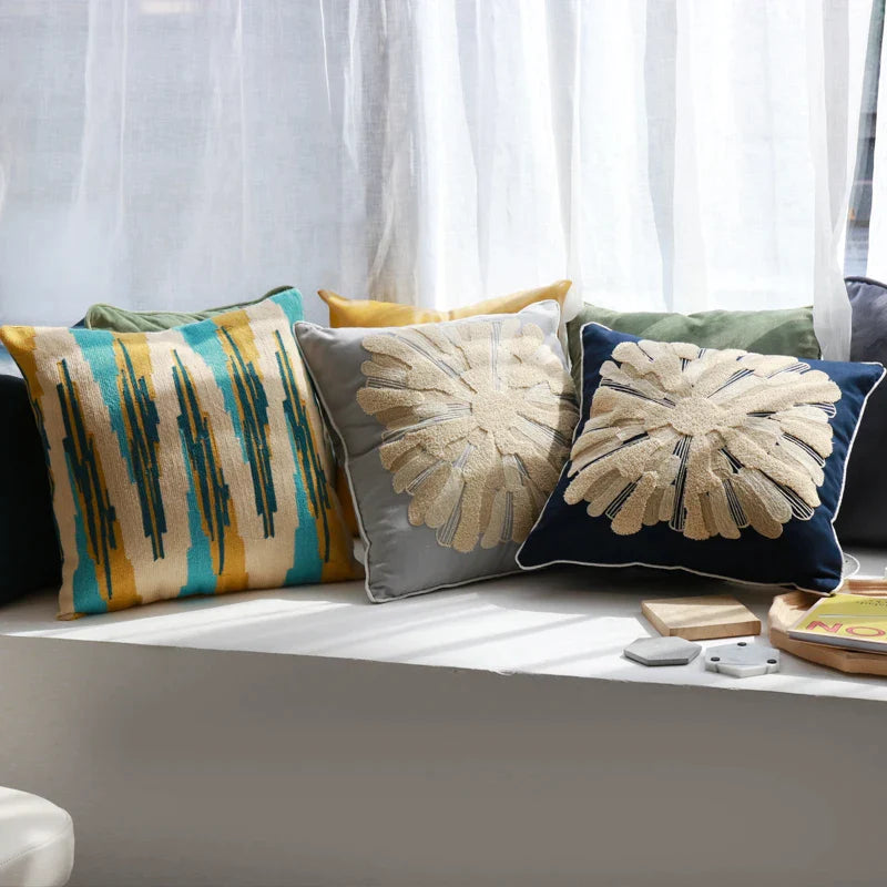 Afralia™ Nordic Cotton Cushion Cover for Sofa and Living Room Décor