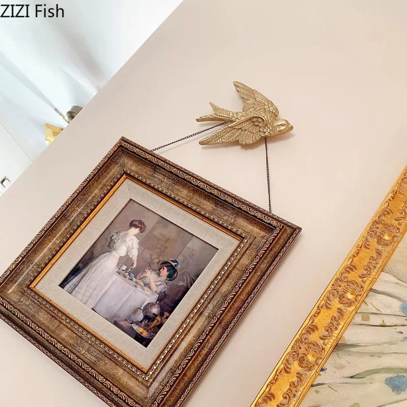 Afralia™ Dove Wall Hanging Hooks for Stylish Living Room Display