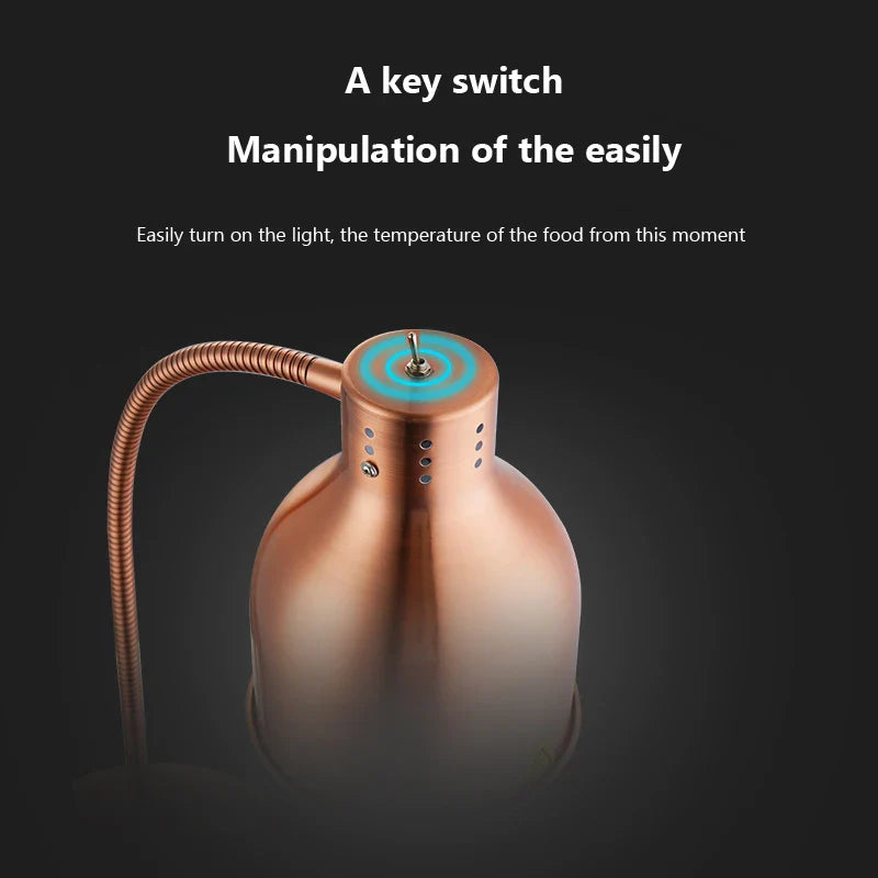 Afralia™ 275W Electric Food Heat Preservation Table Lamp for Kitchen and Restaurant