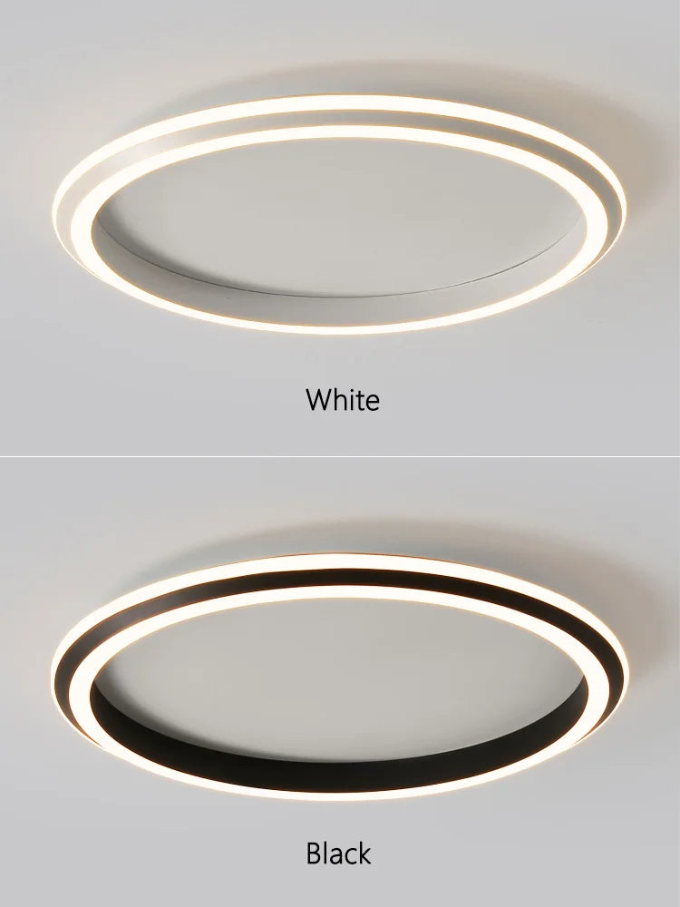Afralia™ Modern Round Ceiling LED Lamp for Bedroom, Minimalist Design for All Rooms