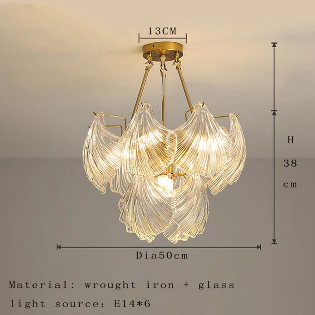 Afralia™ Crystal Glass Chandelier: Luxury Retro Pendant Light for Dining, Living, Bedroom Decor
