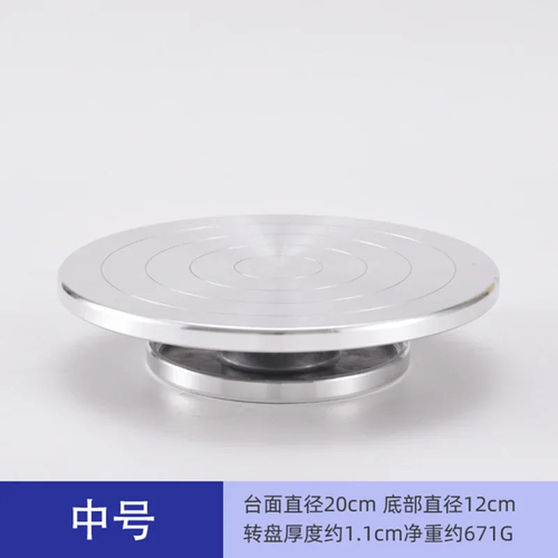 Afralia™ Aluminum Alloy Turntable for Clay Sculpture Platform Pottery Wheel Rotation