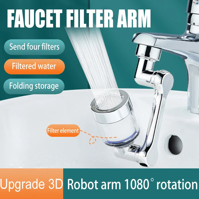 Afralia™ Copper Faucet Extender Bubbler Nozzle Anti-Splash Filter Kitchen Tap Aerator