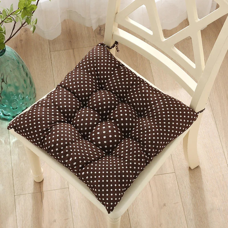Afralia™ Square Cotton Upholstery Chair Cushion for Office, Home, Car, Garden, or Lounge