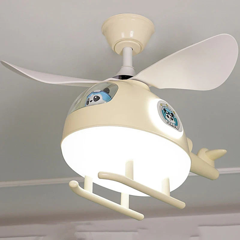 Afralia™ Ceiling Fan Lights with LED, Modern Indoor Lighting for Kids' Bedroom & Dining Room