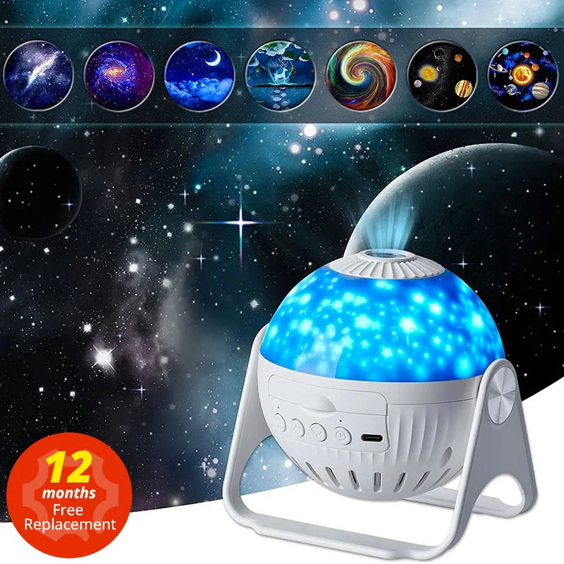 Afralia™ Starry Night Light Projector: 360° Adjustable Galaxy Lamp for Bedroom, Home, Kids - Ideal Gift