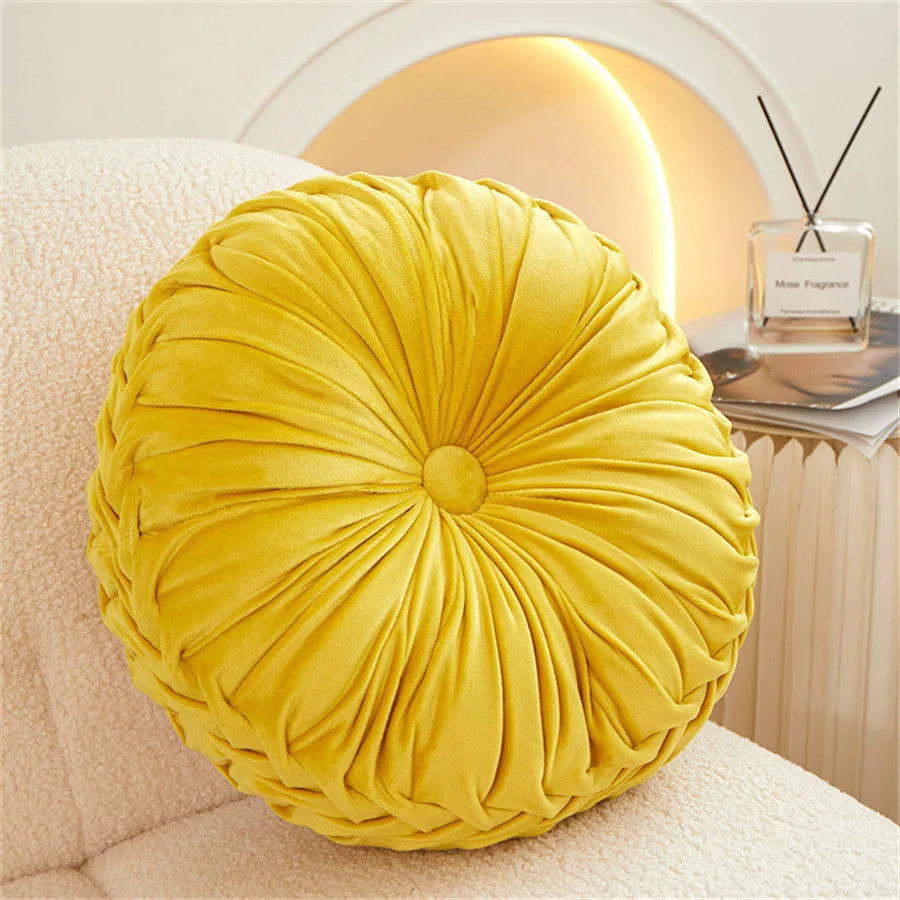 Afralia™ Dutch Velvet Round Seat Cushion: Modern &  Comfortable Back Support for Living Room.
