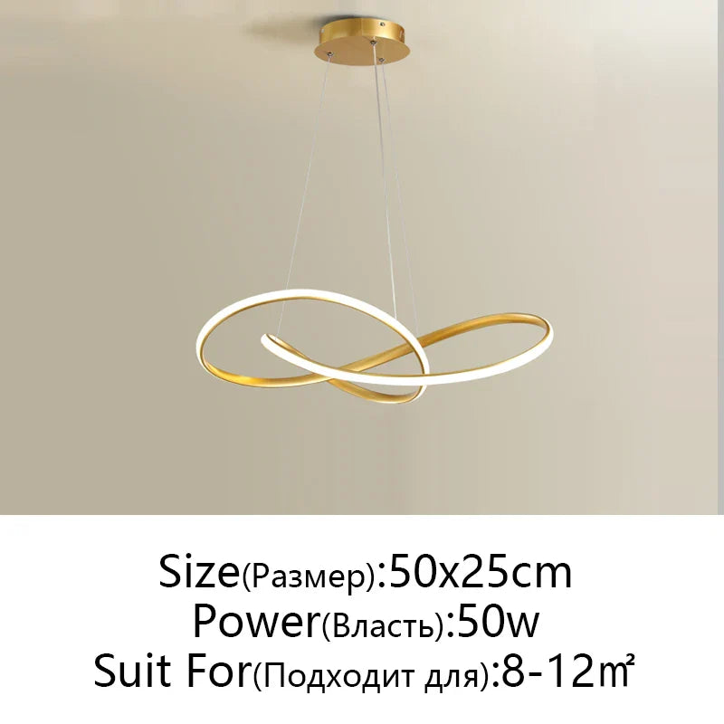 Afralia™ LED Chandelier Light: Modern Aluminum Acrylic Pendant for Dining Room & Restaurant