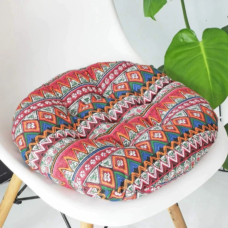 Afralia™ Bohemian Mandala Meditation Cushion Pouf for Living Room, Kids & Adults