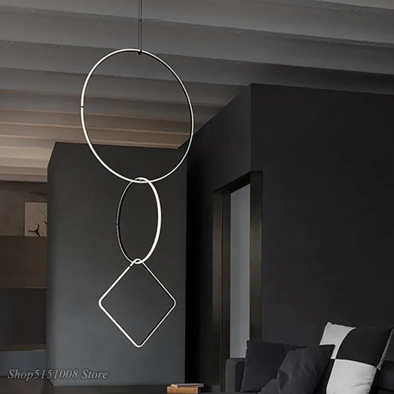 Afralia™ Nordic Geometric Pendant Lights - Modern Unique Designer Hanging Lamps