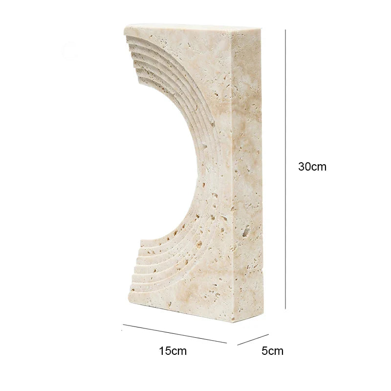 Afralia™ Marble Archway Stone Table Decoration Crafts - Luxury Minimalist Geometric Home Decor