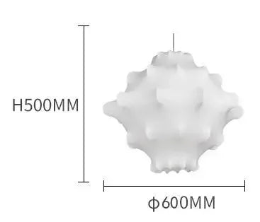 Afralia™ Silk Cocoon Pendant Light for Living Room Bedroom Dining Decor