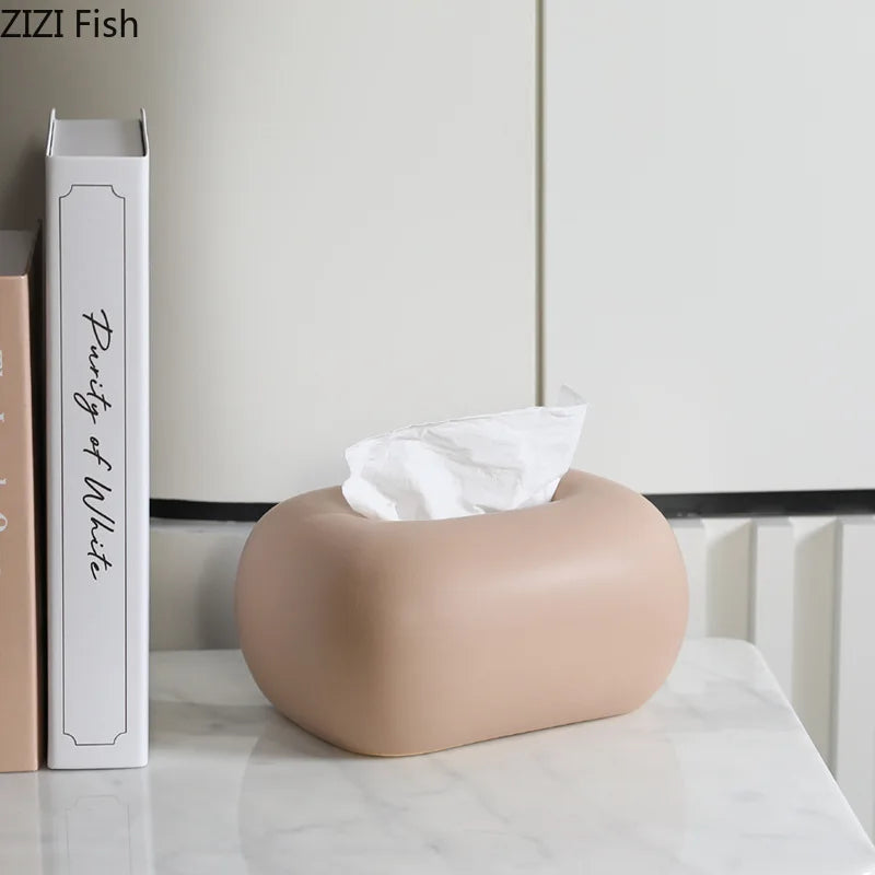 Afralia™ Ceramic Tissue Box: Elegant Desk Decor & Coffee Table Accent