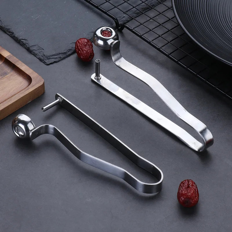 Afralia™ Stainless Steel Fruit Core Remover Date Olive Cherry Pitters Seed Tool