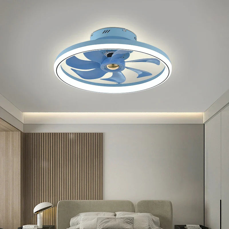 Afralia™ Smart LED Ceiling Fan with Remote Control for Dining, Bedroom, and Kids Room.