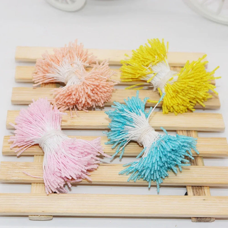 Afralia™ 200pc Mini Flower Stamen Pistil Wedding Decoration DIY Artificial Cards Flowers