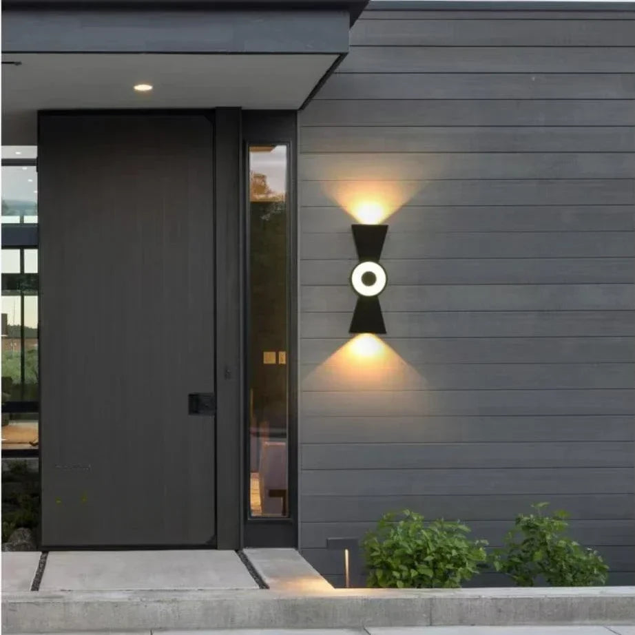 Afralia™ Outdoor Waterproof LED Wall Lamp for Courtyard, Entrance & Front Door