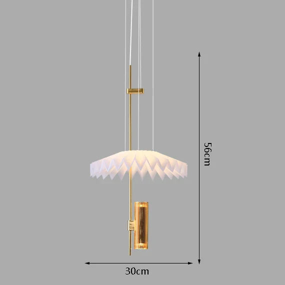 Afralia™ Minimalist Golden Chandelier for Restaurant Living Room Bedroom