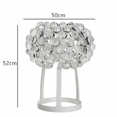 Afralia™ Clear Gold Acrylic Pendant Lights: Modern Living Room Foscarini Caboche Style