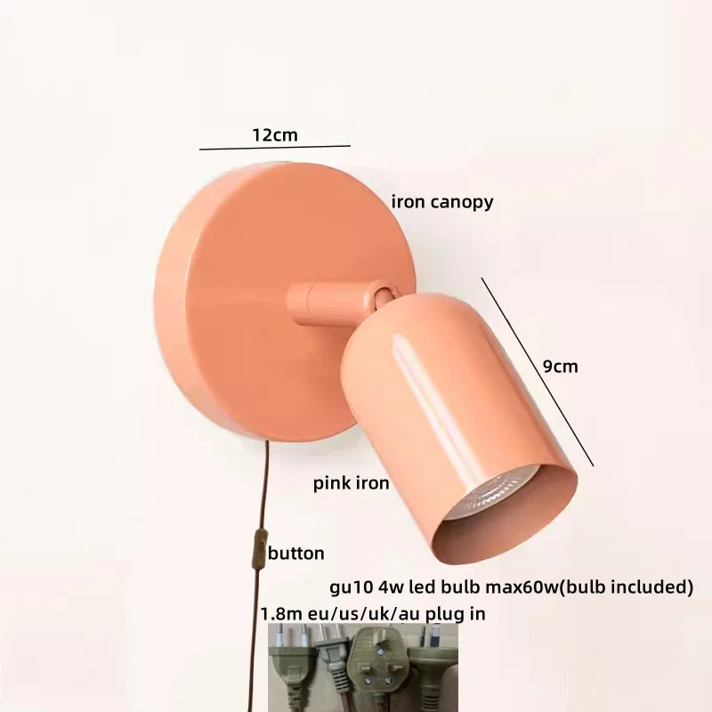 Afralia™ LED Wall Sconce Pull Chain Switch Cream Style Stair Light Fixture