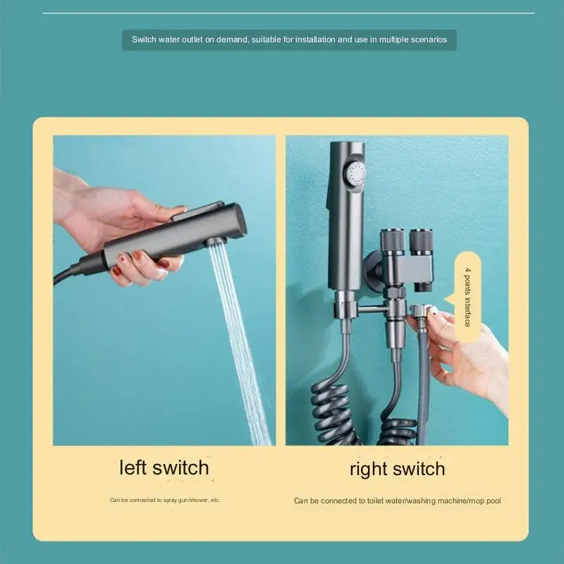 Afralia™ Handheld Bidet Sprayer for High Pressure Bathroom Cleaning