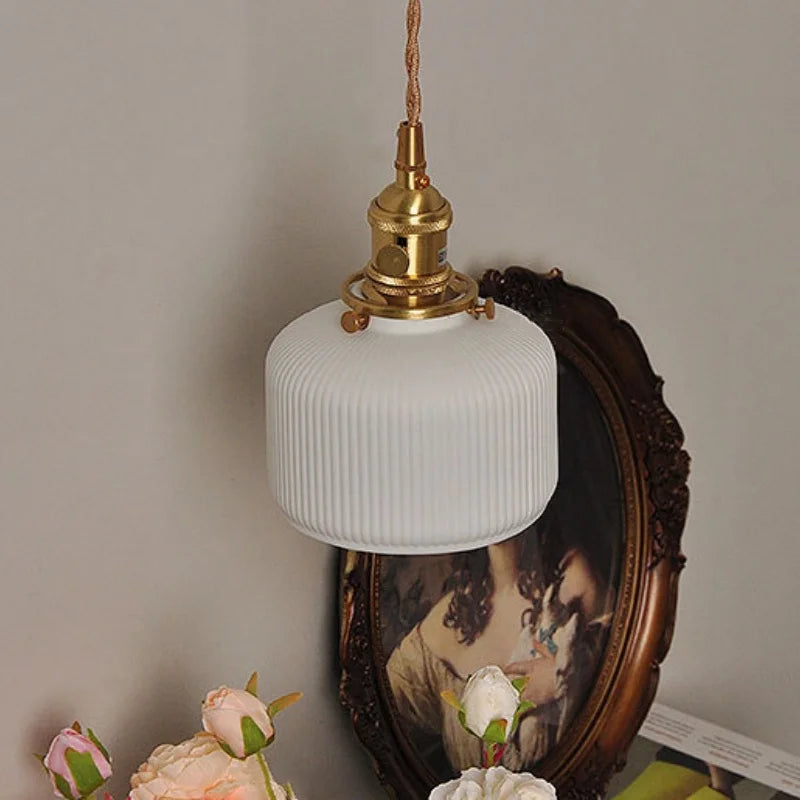 Afralia™ Copper Ceramic LED Wall Light Fixture Pull Chain Switch Modern Wall Lamp