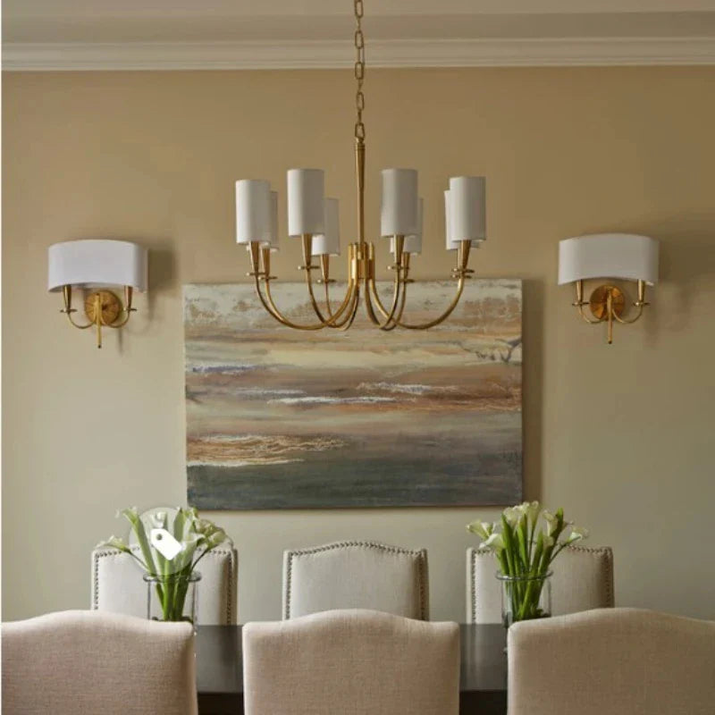 Afralia™ Copper Chandelier Lights for Living Room, Kitchen, and Bedroom