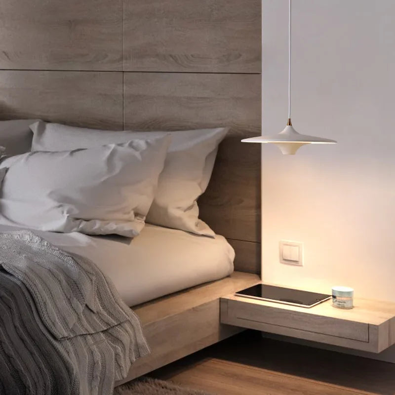 Afralia™ Nordic UFO LED Chandelier for Dining Table and Bedroom Decor