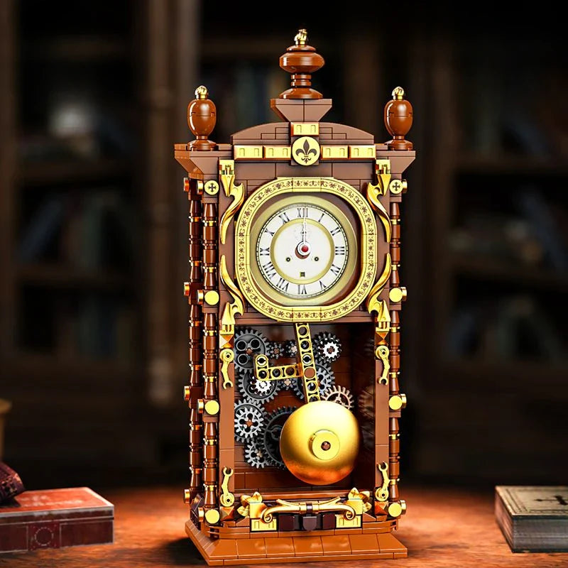 Afralia™ Swing Clock Building Blocks - DIY Retro Pendulum Construction Set
