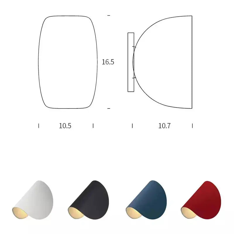 Afralia™ Rotating LED Wall Lamp for Bedroom Living Room Art Decor