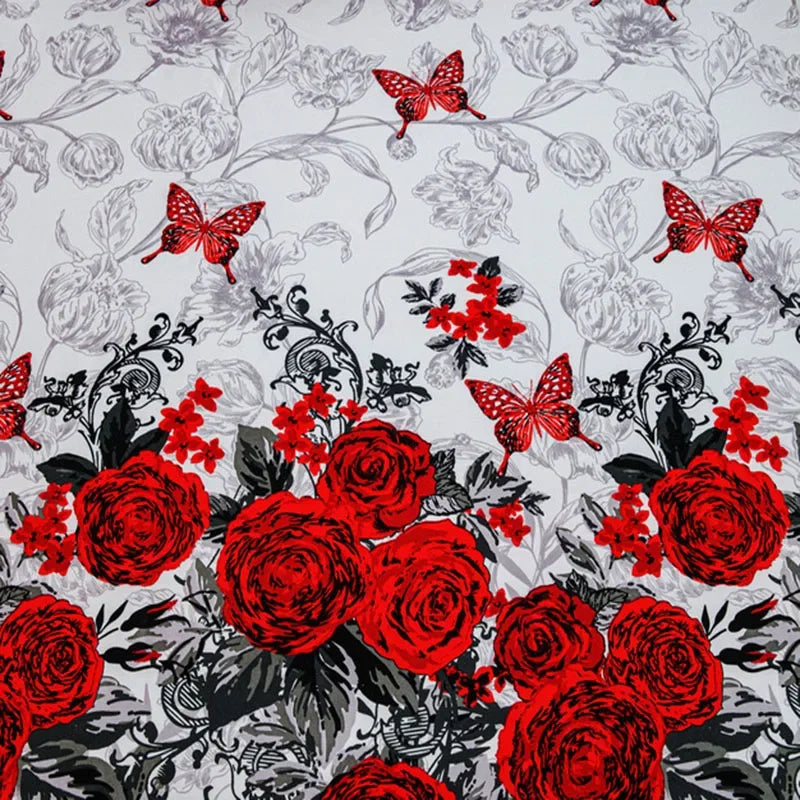 Floral Print Fitted Sheet & Pillowcase Set by Afralia™ for All Seasons