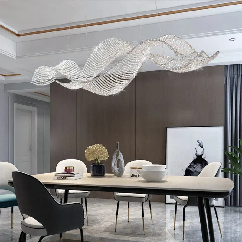 Afralia™ Luxury Crystal Chandeliers: Modern LED Lighting for Dining Room, Bar, Villa, and Indoors