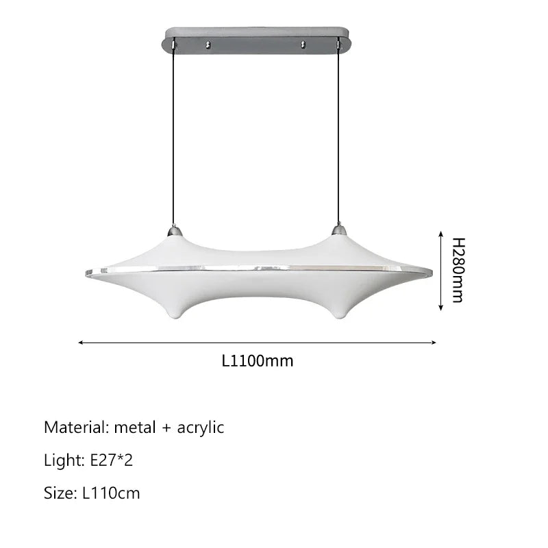 Afralia™ Sabi Wind Chandelier: Nordic Minimalist LED Pendant Lamp for Dining Room