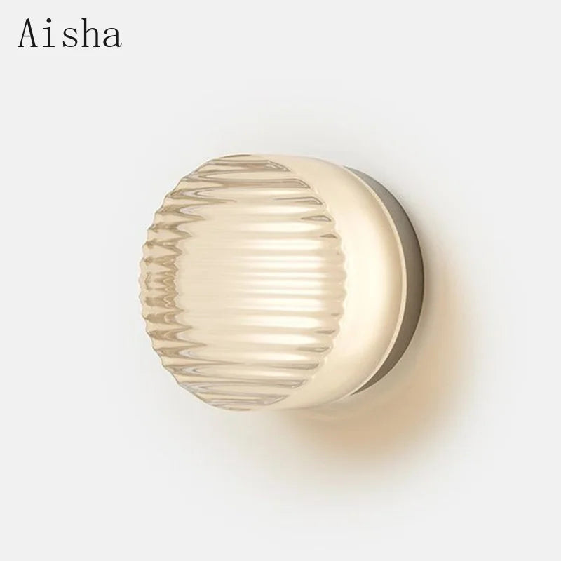 Afralia™ Acrylic Sconce LED Wall Lamp for Luxury Living Room & Bathroom