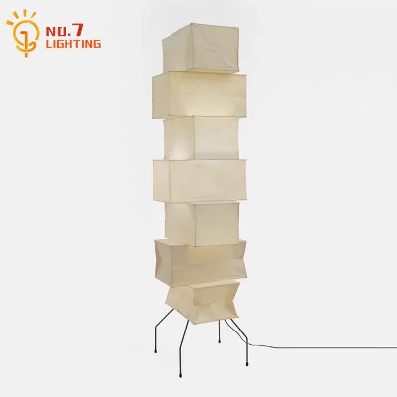 Afralia™ Akari Noguchi Floor Lamp LED E27 Rice Paper Standing Art Decor Living Room