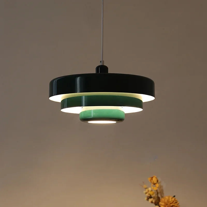 Afralia™ Retro Orange LED Pendant Light Chandelier for Home Dining Room & Cafe