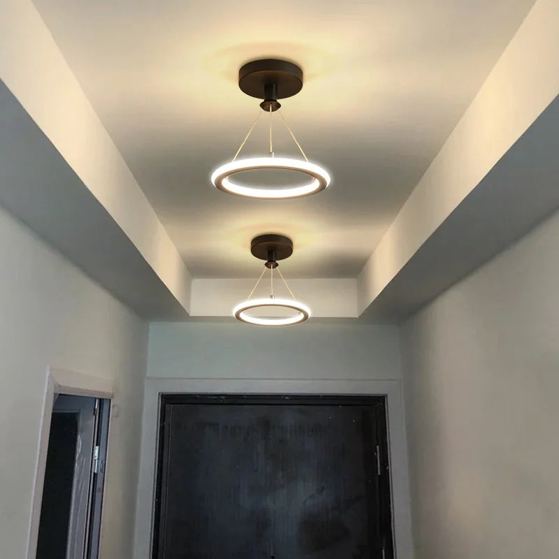 Afralia™ LED Chandeliers for Modern Indoor Lighting in Aisle, Bedroom, Living Room