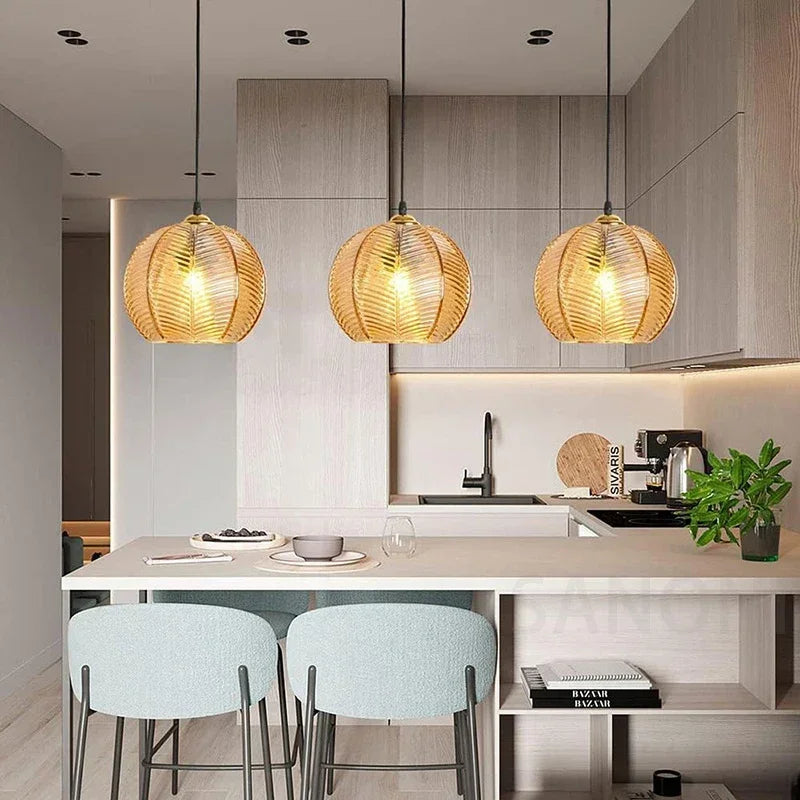 Afralia™ Nordic Glass Chandelier - Modern Pendant Light for Stylish Home Decor