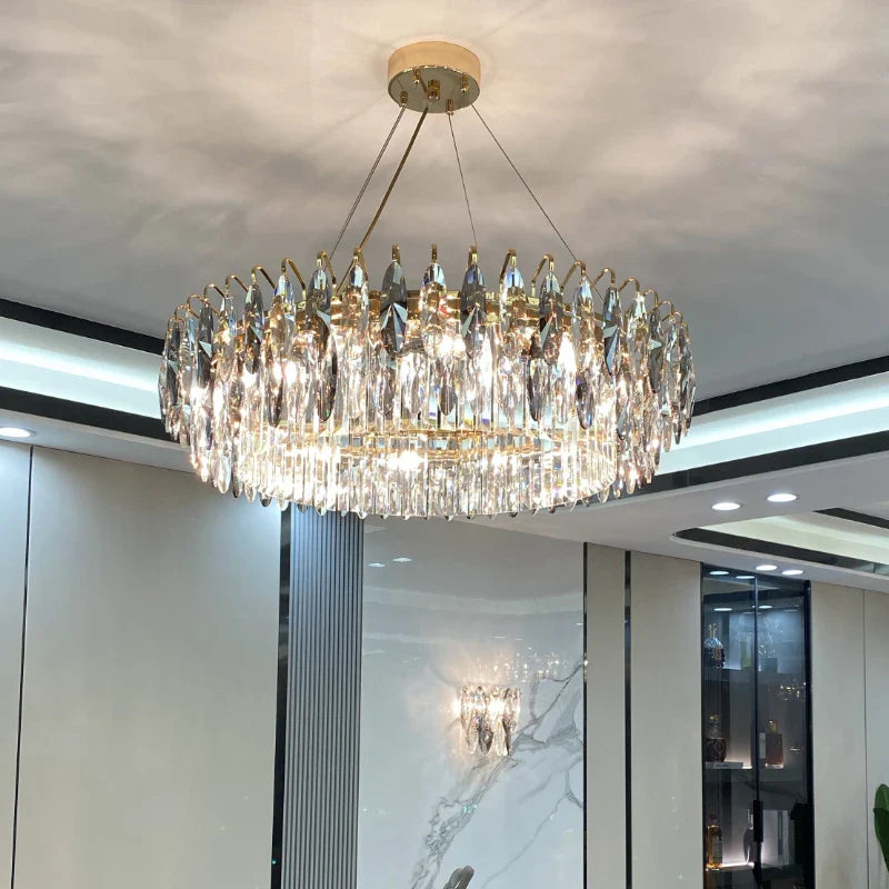 Afralia™ Crystal Atmosphere Chandelier: Modern Luxury for Living Room, Dining Room, Bedroom