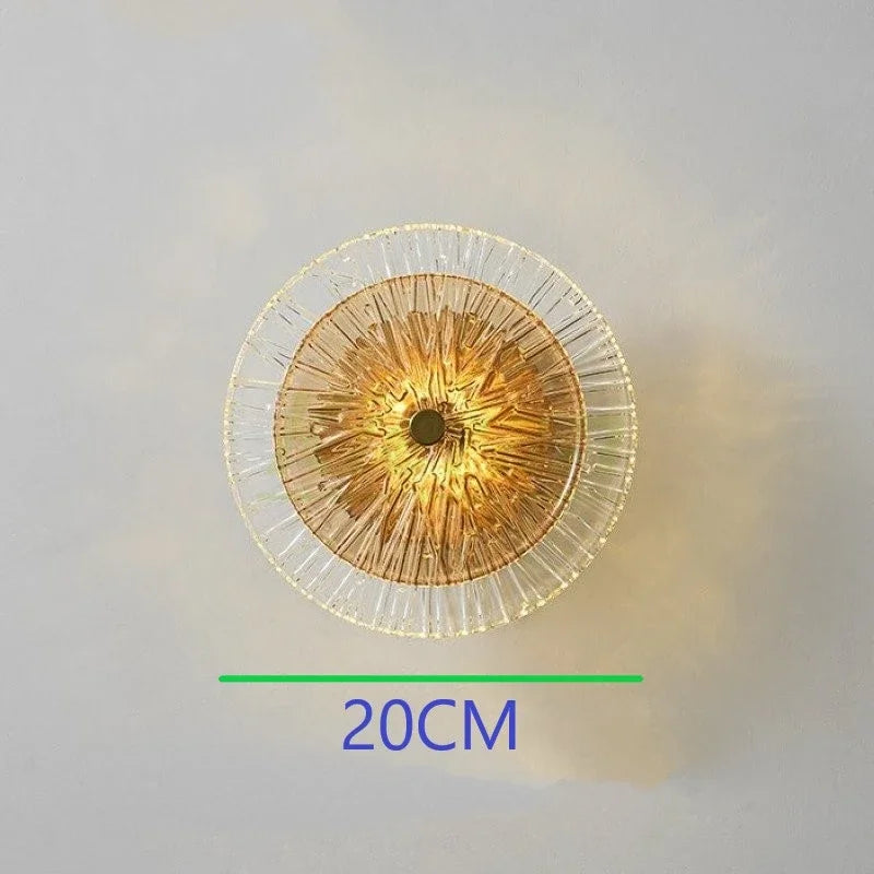 Afralia™ Crystal LED Wall Lamps for Living Room Bedroom Decor