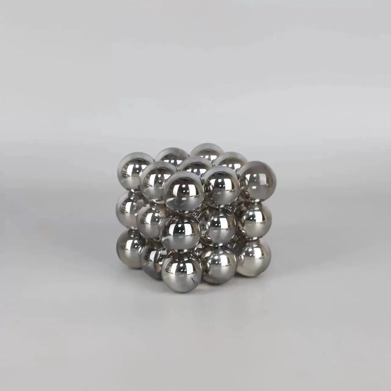 Afralia™ Geometric Crystal Glass Ball Stack Blocks Home Decoration