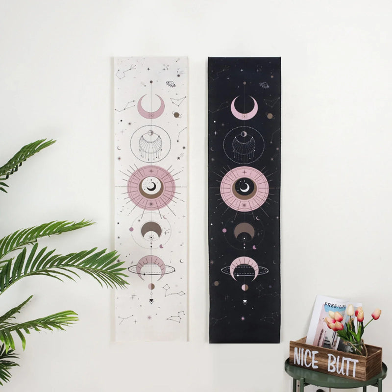 Moon Phase Tapestry Wall Hanging Boho Art Tapestries by Afralia™